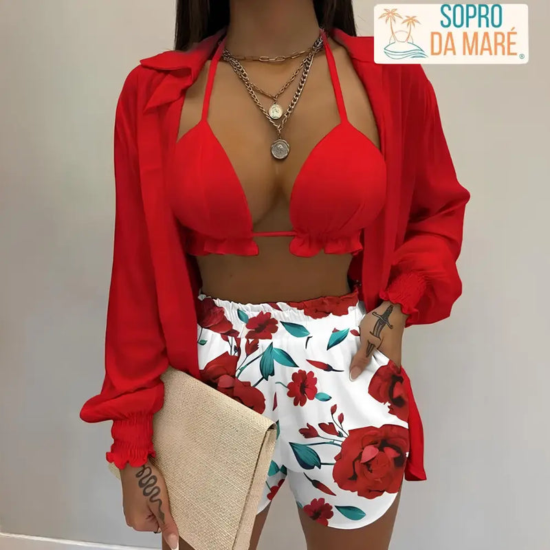 Conjunto Maria Vermelho / P Conjunto Maria