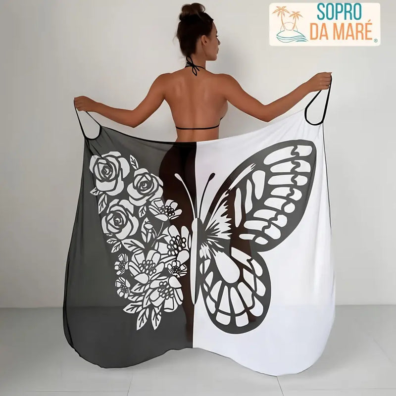 Saída de Praia Sônia Preto c/Branco / P Saída de Praia Sônia